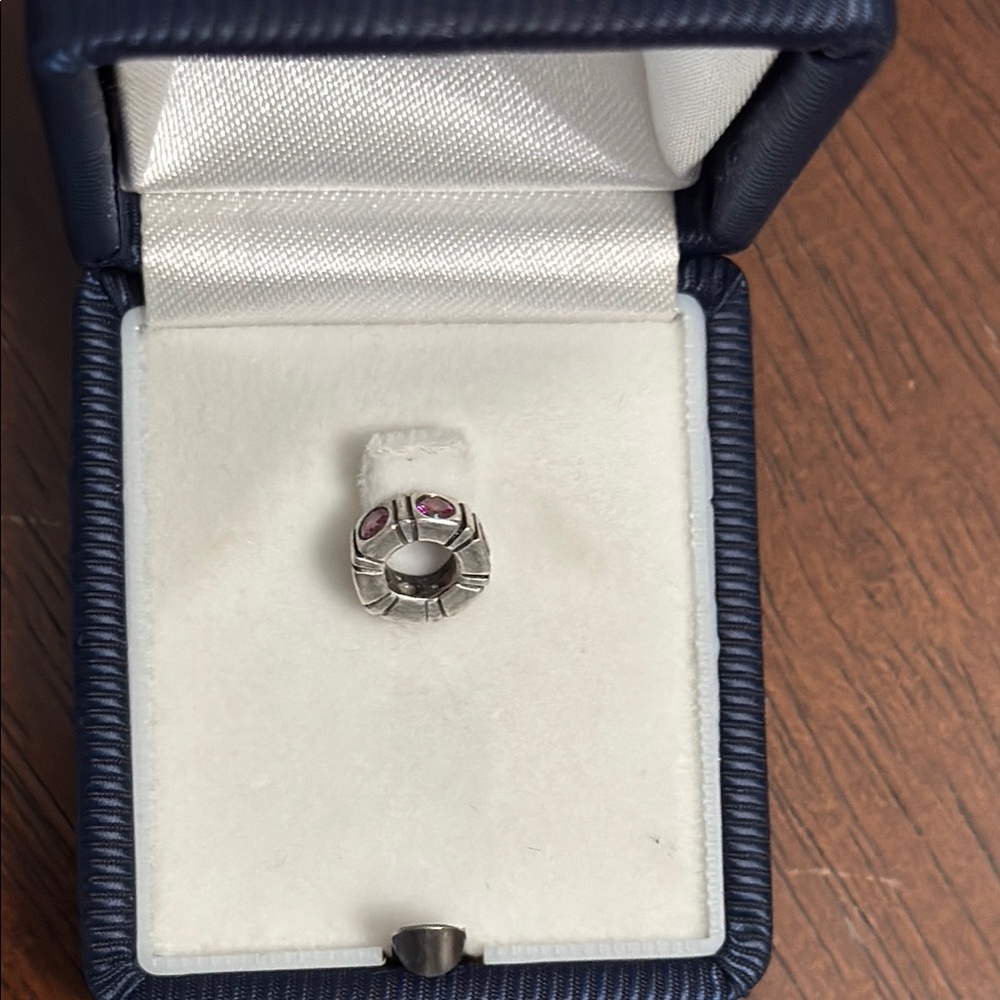 Elegant Silver and Pink Pandora Charm